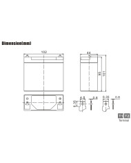 BDS BATTERY AGM 4V 10AH T2