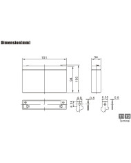 BDS BATTERY AGM 6V 8.5AH T2