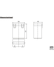 BDS BATTERY AGM 8V 3.2AH TAB