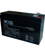 BDS BATTERY AGM HIGH RATE 12V 6AH +T2/-T1