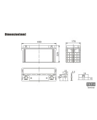 BDS BATTERY AGM HIGH RATE LONG LIFE 12V 120AH T11