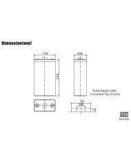 BDS BATTERY AGM HIGH CAPACITY L.LIFE 2V 200AH T10