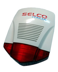 SIRENA AUTOALIMENTATA CON LAMPEGGIATORE