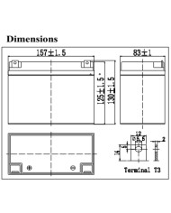 BDS BATTERY AGM 6V 20AH T3