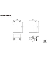 BDS BATTERY AGM 12V 2.8AH T1