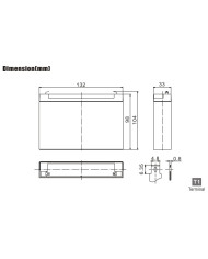 BDS BATTERY AGM 12V 2.8AH T1