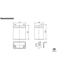 BDS BATTERY AGM 12V 2AH T1