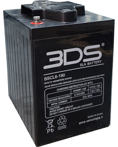 BDS BATTERY AGM DEEP CYCLE LONG LIFE 6V 190AH T11