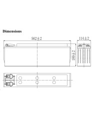 BDS BATTERY AGM FRONT TERM LONG LIFE 12V 75AH