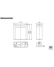 BDS BATTERY AGM HIGH CAPACITY L.LIFE 2V 100AH T10