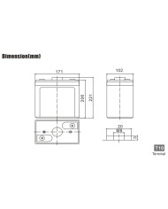 BDS BATTERY AGM HIGH CAPACITY L.LIFE 2V 150AH T10