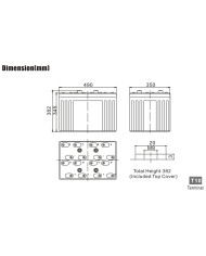 BDS BATTERY AGM HIGH CAPACITY L.LIFE 2V 2400AH T10