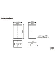 BDS BATTERY AGM HIGH CAPACITY L.LIFE 2V 350AH T10