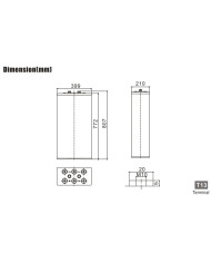 BDS BATTERY FLOOD TUBULAR PLATE 2V 2000AH T13