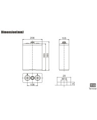 BDS BATTERY FLOOD TUBULAR PLATE 2V 200AH T13