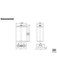 BDS BATTERY FLOOD TUBULAR PLATE 2V 250AH T13