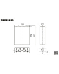 BDS BATTERY FLOOD TUBULAR PLATE 2V 3000AH T13