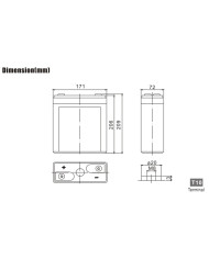 BDS BATTERY GEL HIGH CAPACITY L.LIFE 2V 100AH T10