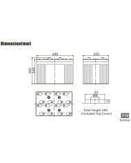 BDS BATTERY GEL HIGH CAPACITY L.LIFE 2V 2000AH T10