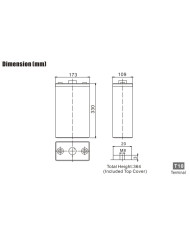 BDS BATTERY GEL HIGH CAPACITY L.LIFE 2V 200AH T10