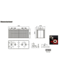 BDS BATTERY GEL LONG LIFE 12V 180AH T20