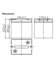 BDS BATTERY GEL LONG LIFE 6V 100AH T9