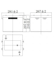 BDS BATTERY AGM LONG LIFE 12V 110AH T11