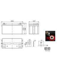 BDS BATTERY AGM LONG LIFE 12V 78AH T9