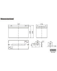 BDS BATTERY AGM LONG LIFE 6V 200AH T11