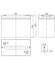 BDS BATTERY AGM LONG LIFE 6V 200AH T11