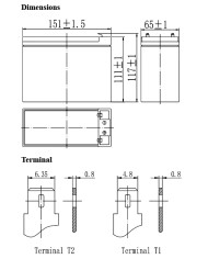 BDS BATTERY AGM DEEP CYCLE 12V 10AH T2