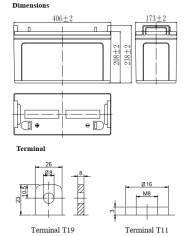 BDS BATTERY AGM DEEP CYCLE LONG LIFE 12V 100AH