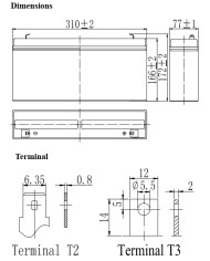 BDS BATTERY AGM DEEP CYCLE LONG LIFE 12V 34AH T3