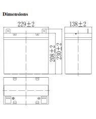 BDS BATTERY AGM HIGH RATE LONG LIFE 12V 55AH T9 FR