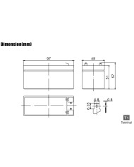 BDS BATTERY AGM 12V 1.3AH T1