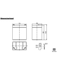 BDS BATTERY AGM 12V 2.9AH T1