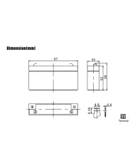 BDS BATTERY AGM 6V 1.3AH T1