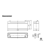 BDS BATTERY AGM 6V 3.4AH T1