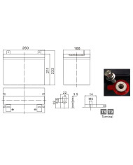 BDS BATTERY AGM LONG LIFE 12V 70AH T9