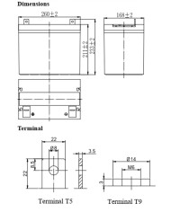 BDS BATTERY AGM LONG LIFE 12V 75AH T9