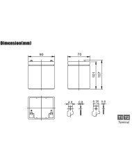 BDS BATTERY AGM HIGH RATE 12V 5AH T2