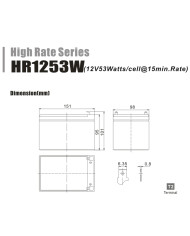 BDS BATTERY AGM HIGH RATE 12V 12AH T2