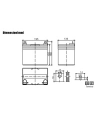 BDS BATTERY AGM HIGH RATE LONG LIFE 12V 33AH T9