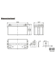 BDS BATTERY AGM HIGH RATE LONG LIFE 12V 65AH T9