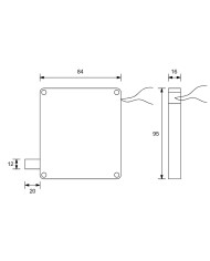 CONTATTO A FILO PLASTICA