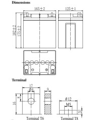 BDS BATTERY AGM LONG LIFE 12V 28AH T8