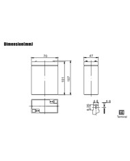 BDS BATTERY AGM HIGH RATE 6V 5AH T2