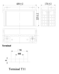 BDS BATTERY GEL LONG LIFE 12V 120AH T11