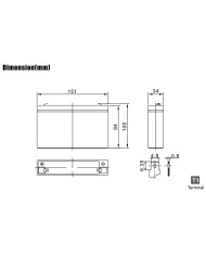 BDS BATTERY AGM 6V 7.2AH T1