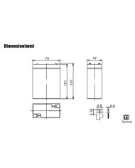 BDS BATTERY AGM 2V 15AH T1